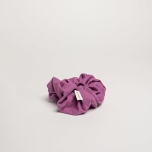 Linen Scrunchie in Hibiscus